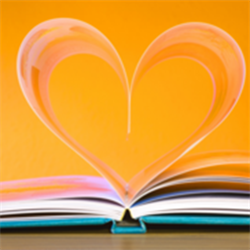 Open book heart